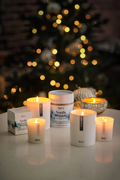 Nordic Fireside Mini Candle