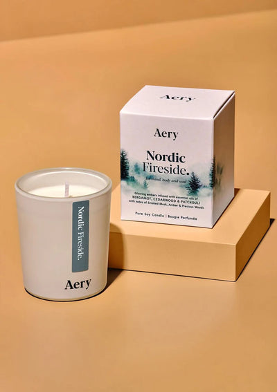 Nordic Fireside Mini Candle