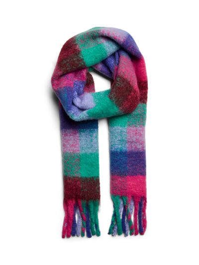 PcJanilla Long Scarf Bluing Check