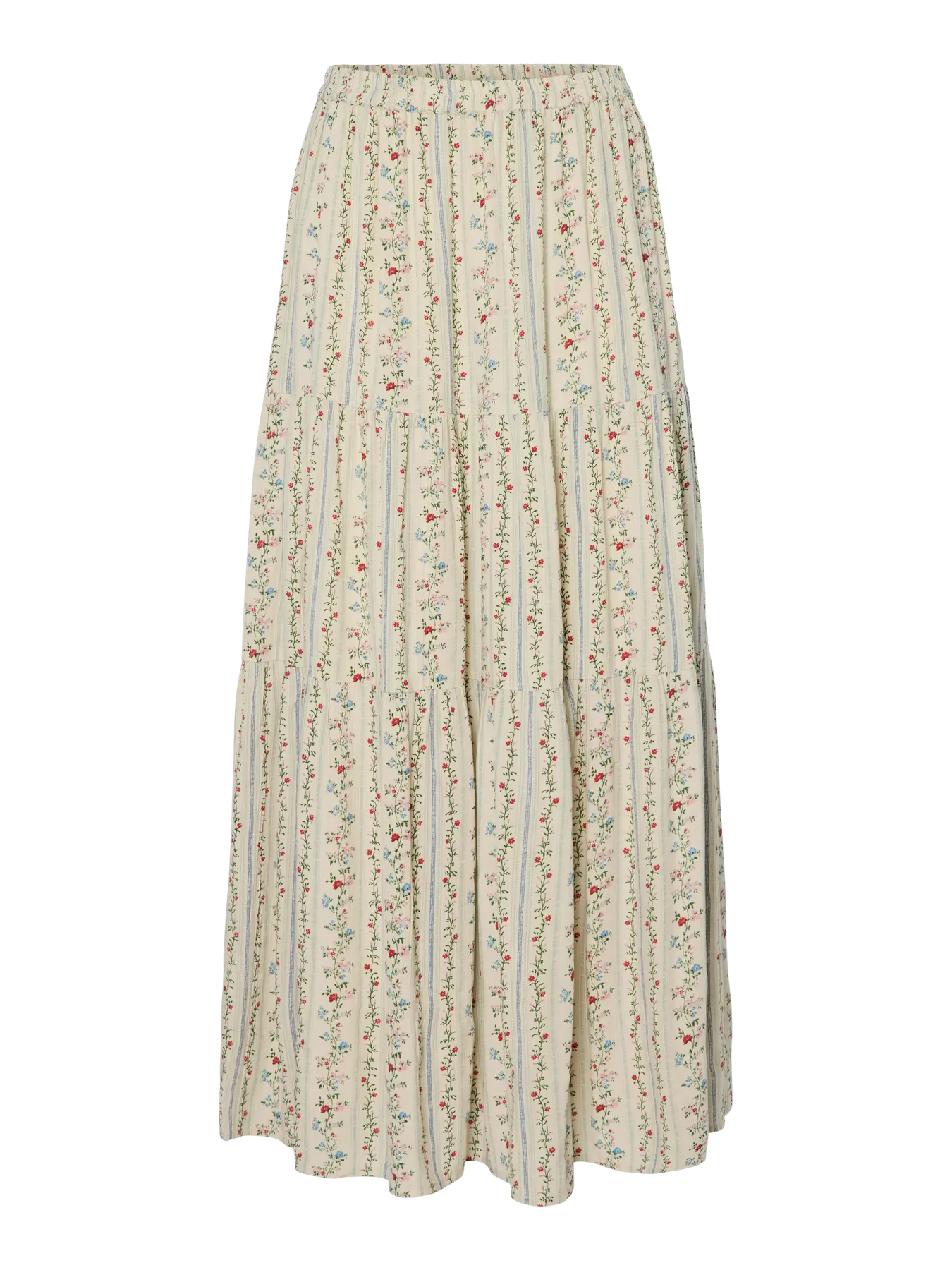 PcTaitlyn Ankle Skirt Birch/Flower