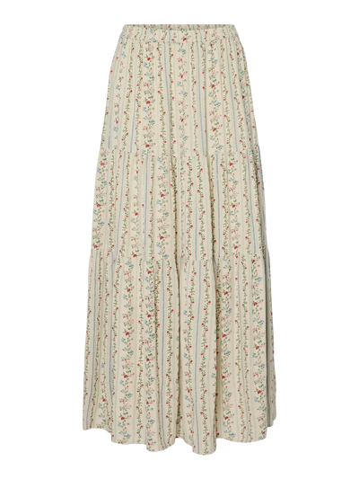 PcTaitlyn Ankle Skirt Birch/Flower