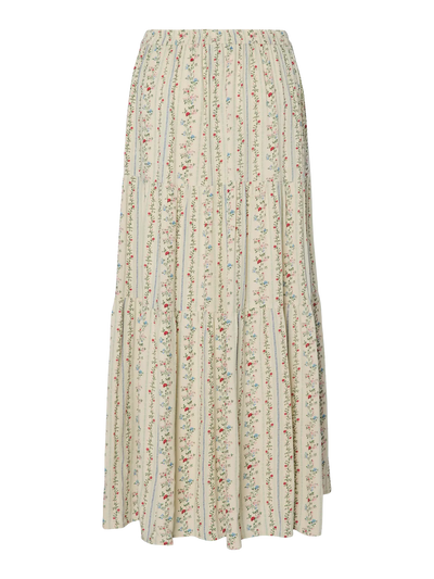 PcTaitlyn Ankle Skirt Birch/Flower