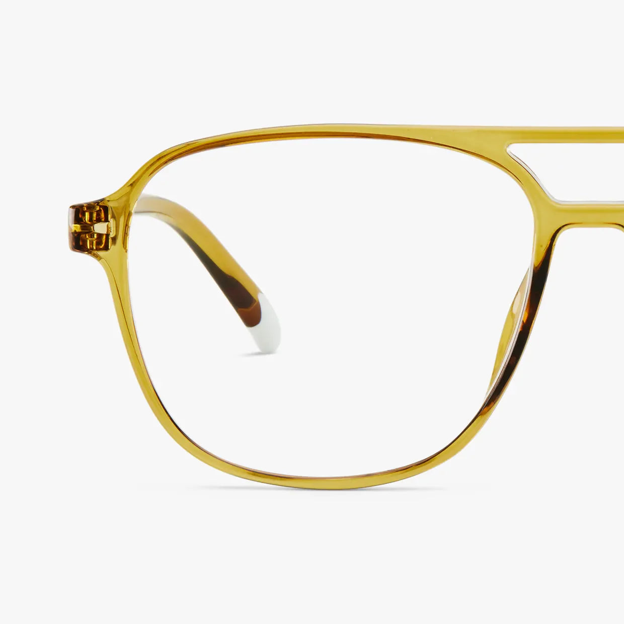 Brad Blue Light Glasses Ecru Olive