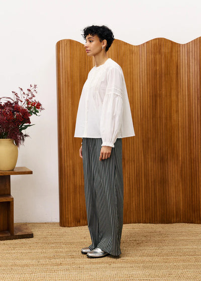 Aster Trousers Green Stripes