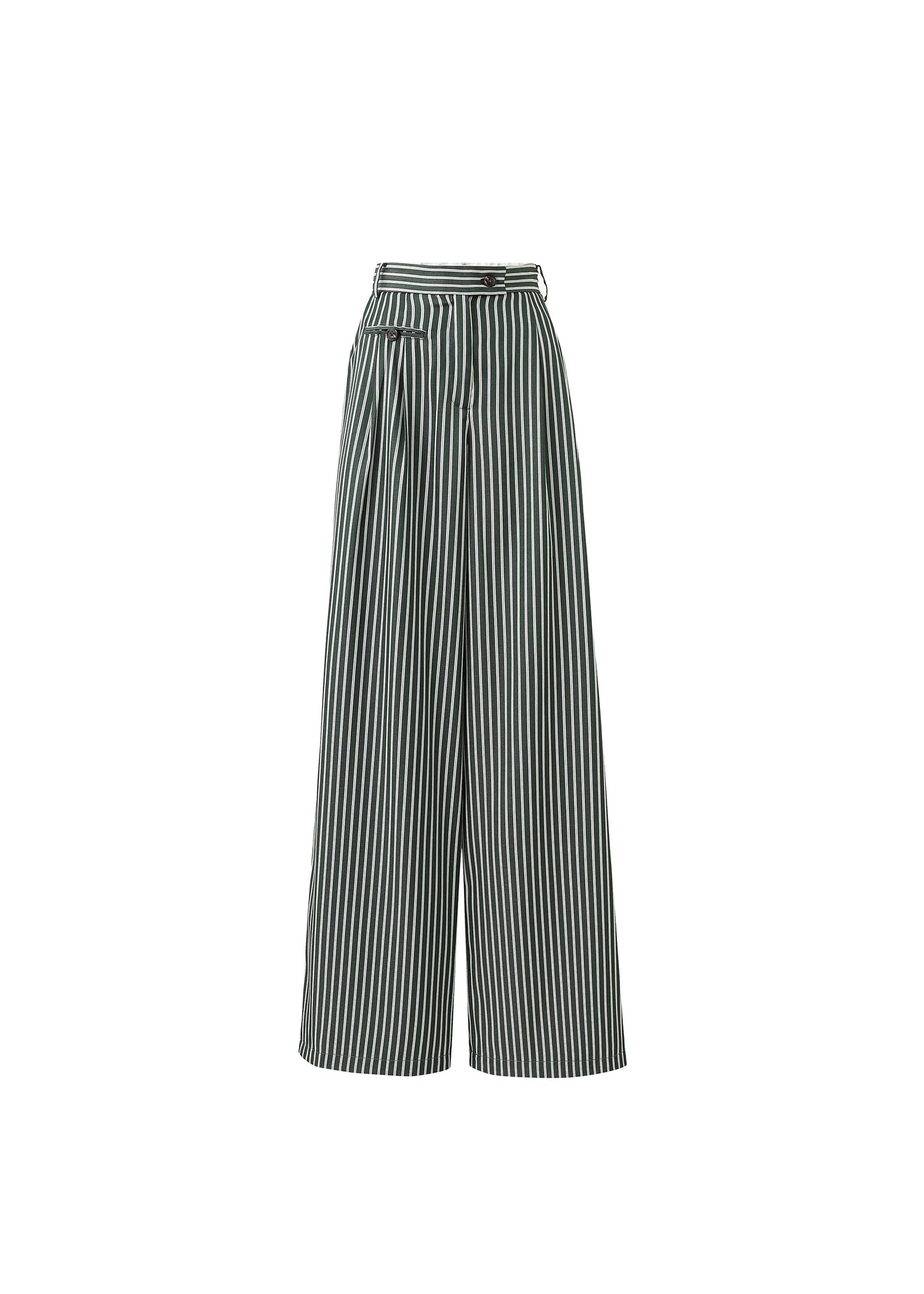 Aster Trousers Green Stripes