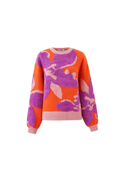 Ayme Knit Orange/Purple