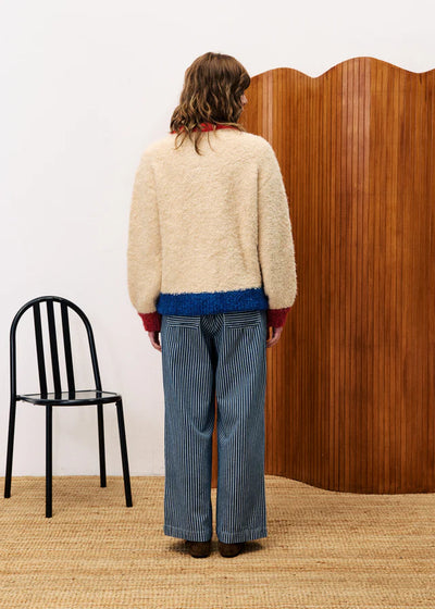 Cyclamen Cardigan Creme/Orange