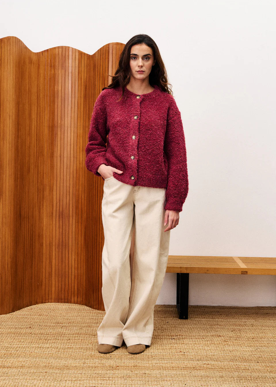 Selkirk Bordeaux Cardigan