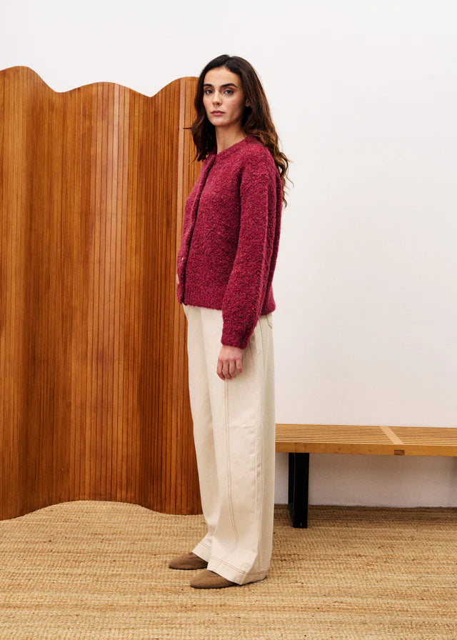 Selkirk Bordeaux Cardigan