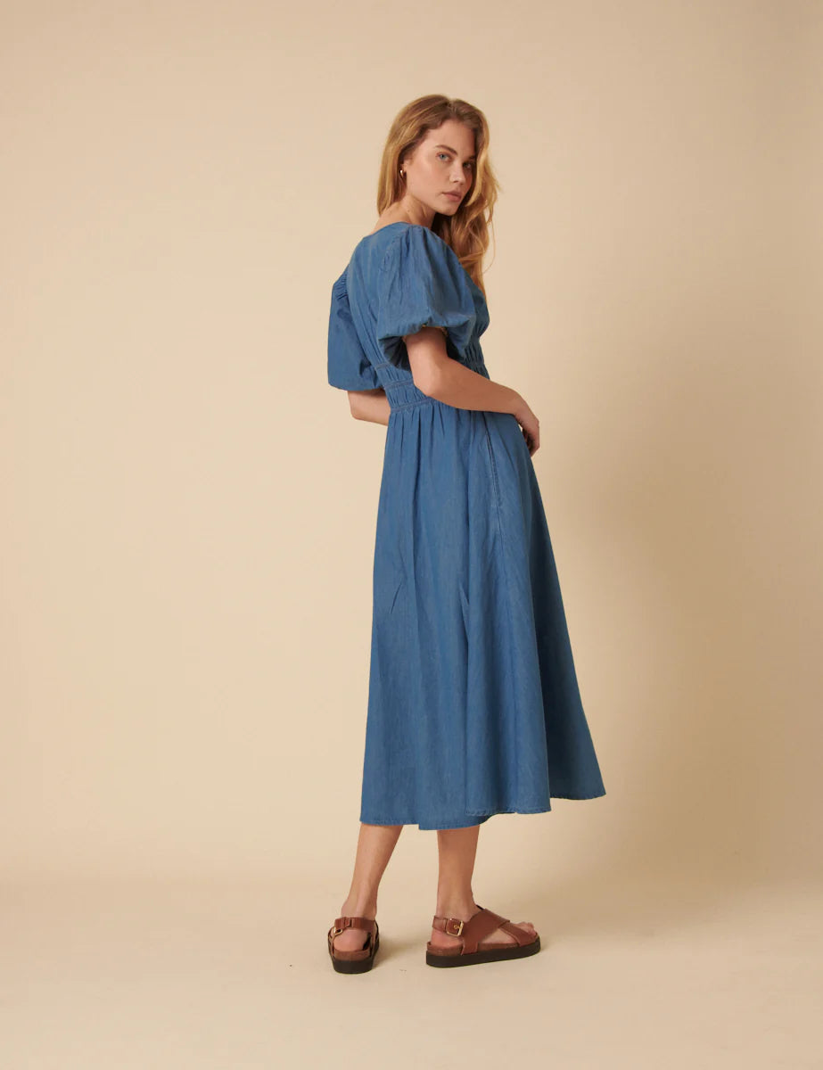 Sunni Denim Midi Dress