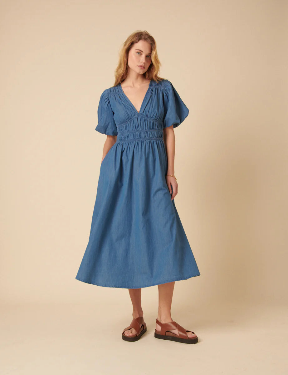 Sunni Denim Midi Dress