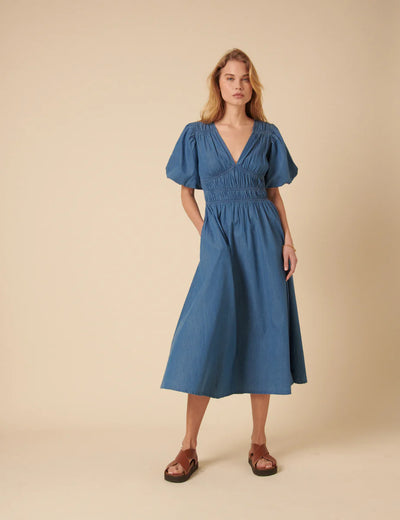 Sunni Denim Midi Dress