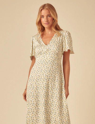 Atlas Midi Dress Green