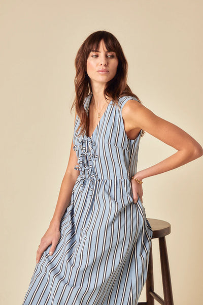 Posey Stripe Midi Dress