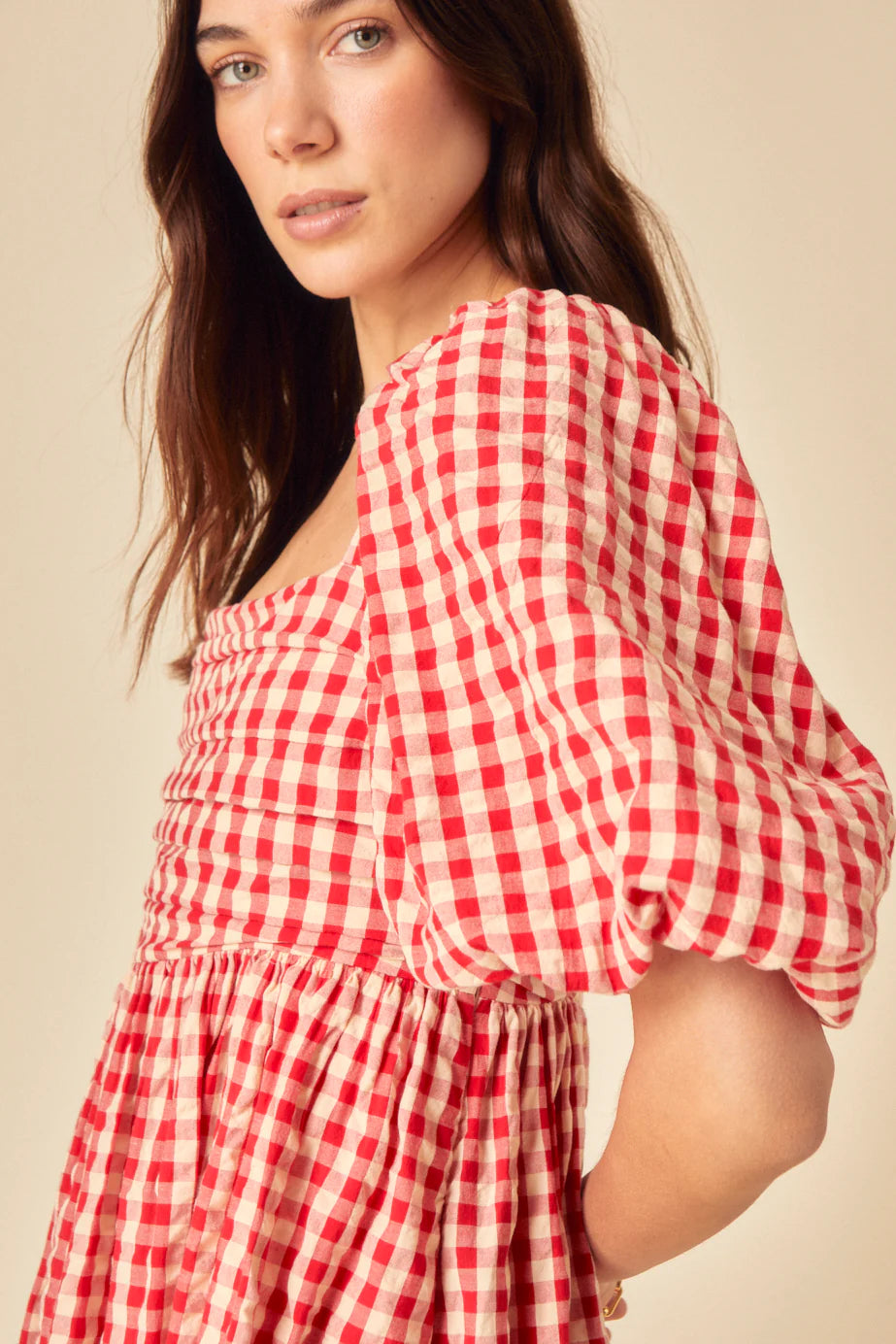 Nova Midi Dress Red