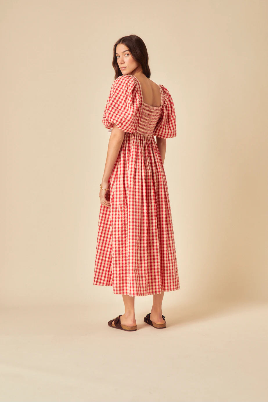 Nova Midi Dress Red