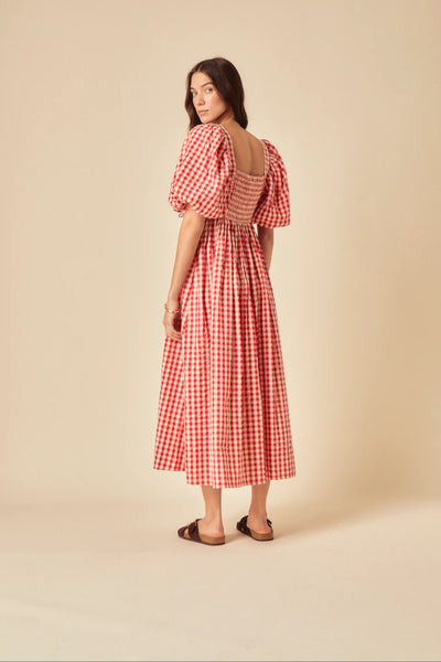 Nova Midi Dress Red