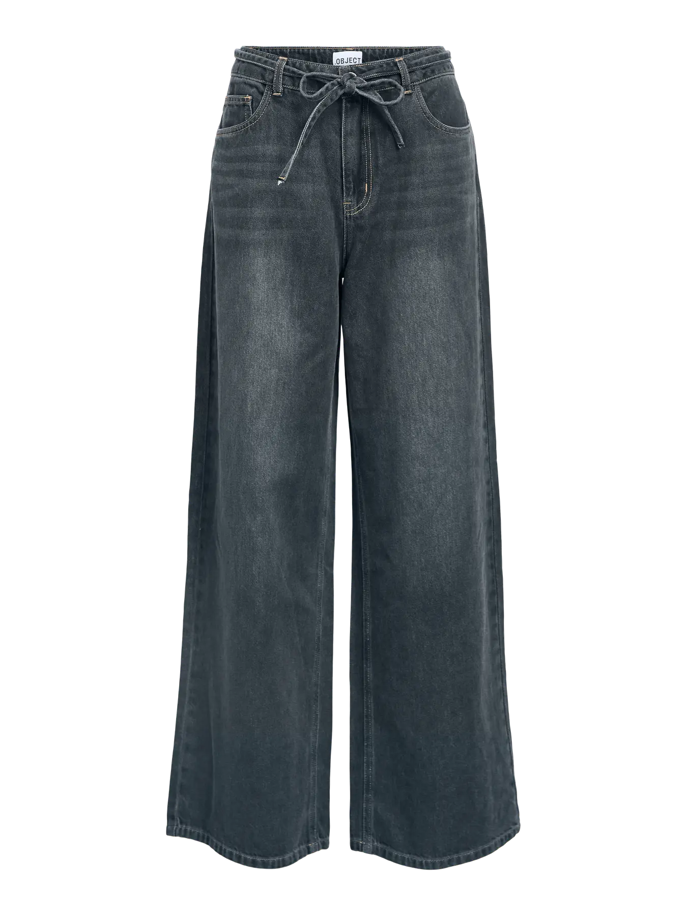 ObjRosie Wide Jeans Medium Grey