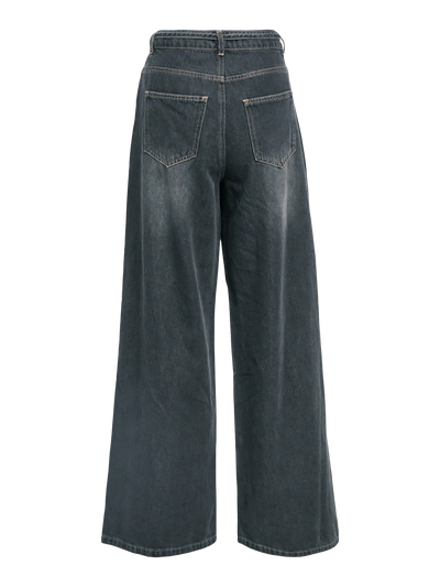 ObjRosie Wide Jeans Medium Grey