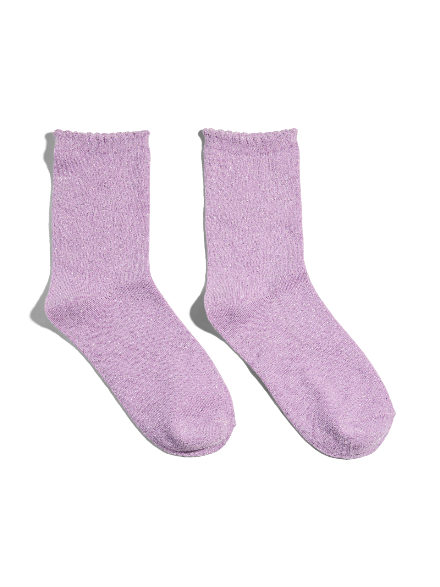 PcSebby Glitter Socks Pink Lavender