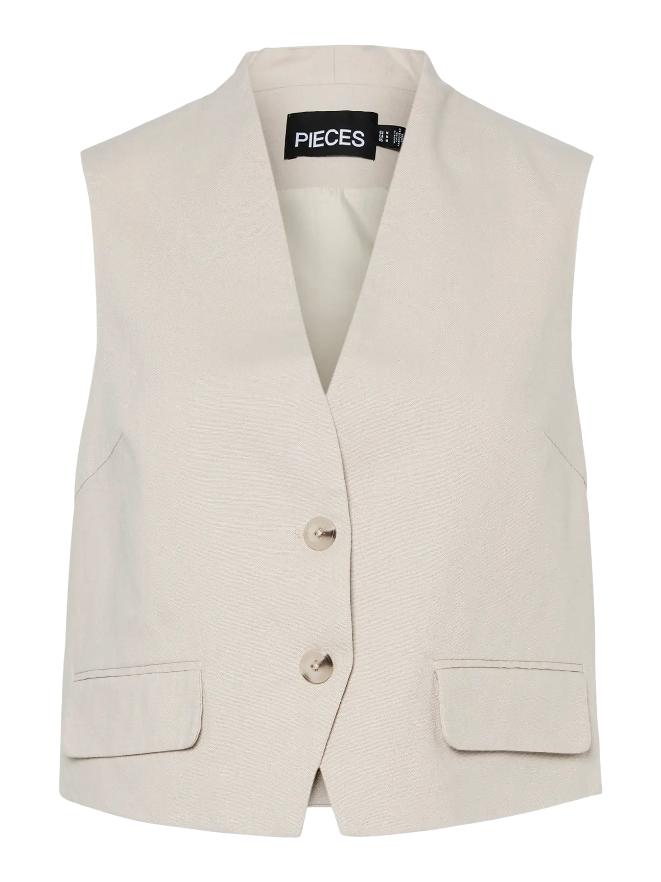 PcTiki Waist Coat Silver Gray