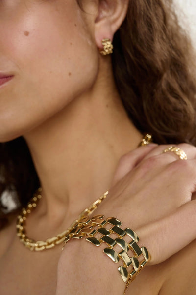 Tutti Linear Bracelet Gold