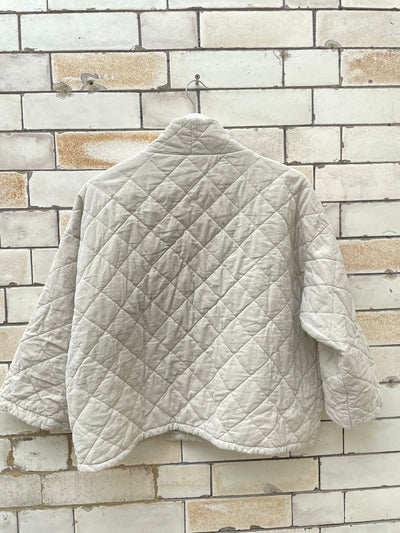 Cream Quilted Jacket