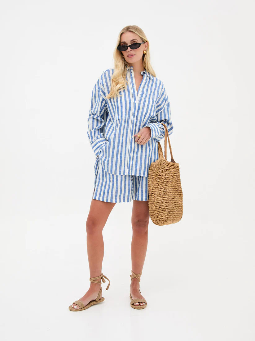 Tora Striped Shirt Blue