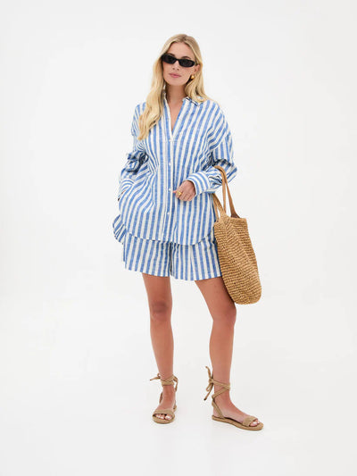 Tora Striped Shirt Blue