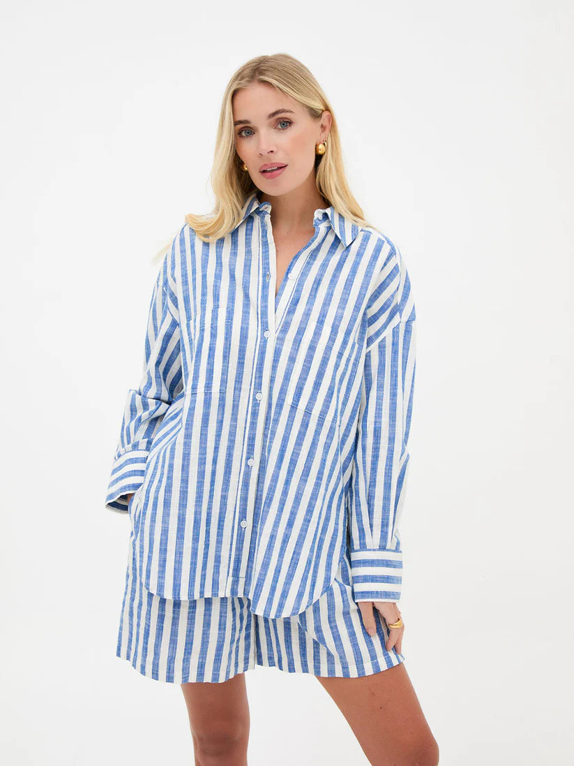 Tora Striped Shirt Blue