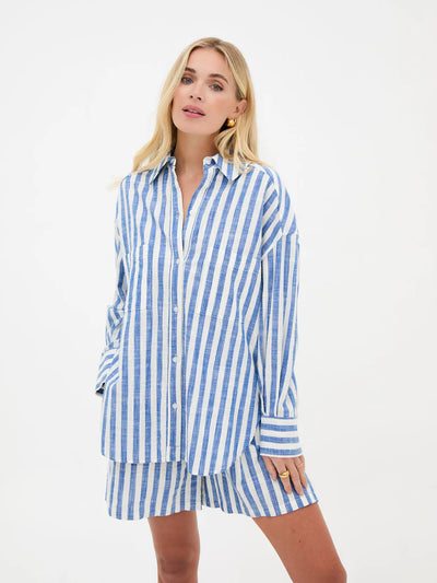 Tora Striped Shirt Blue