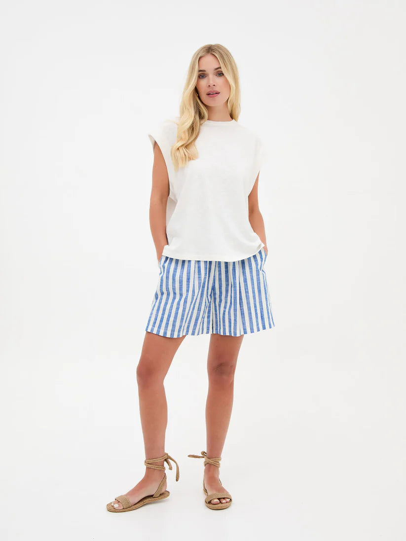 Eden Striped Shorts Blue