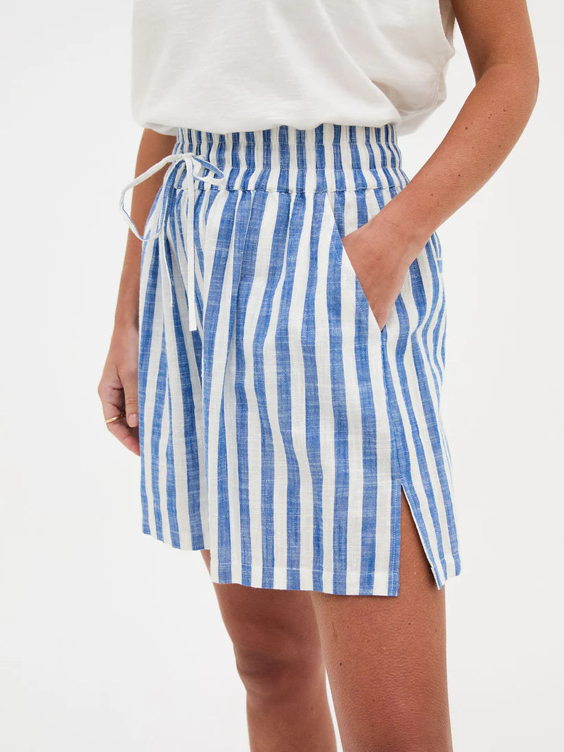 Eden Striped Shorts Blue