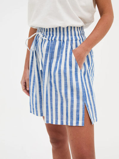 Eden Striped Shorts Blue