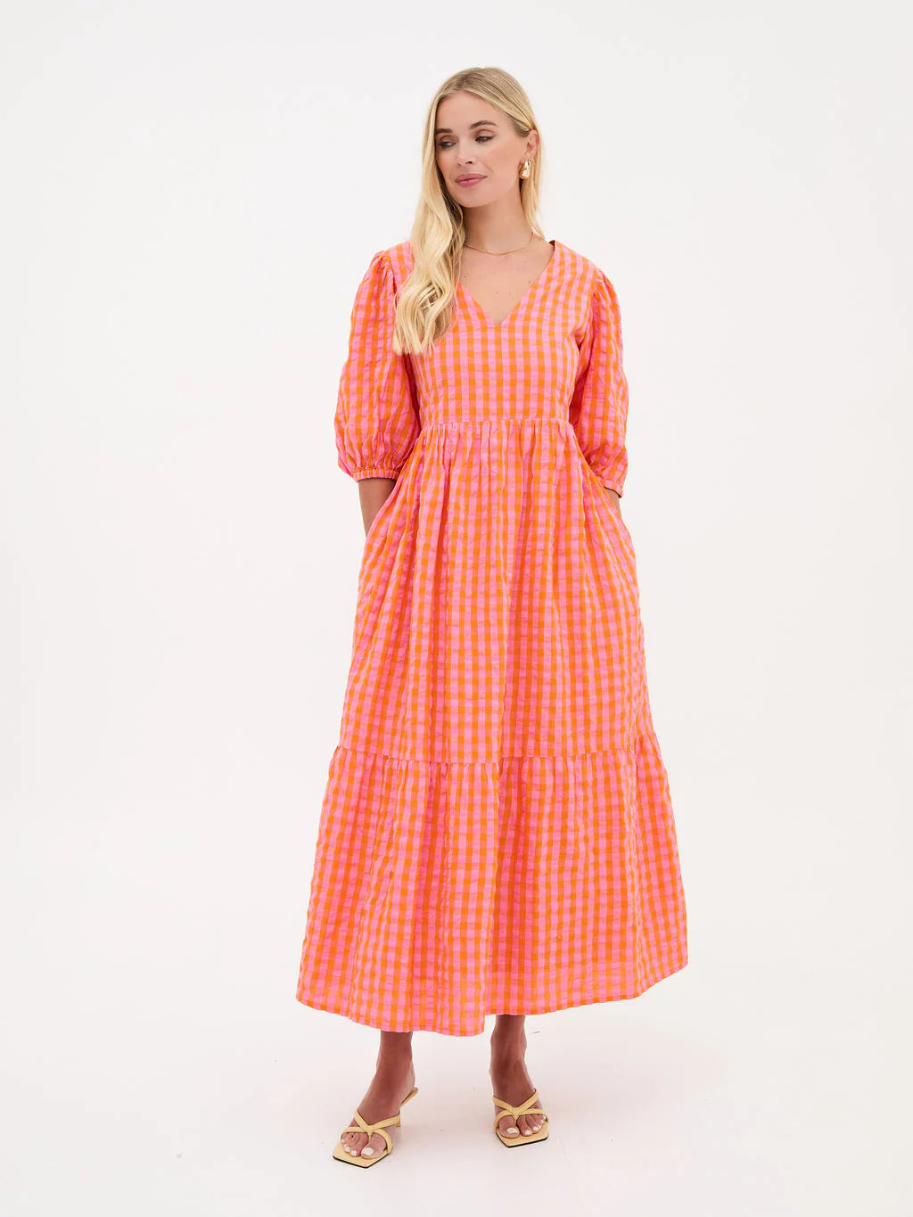 Lina Gingham Dress