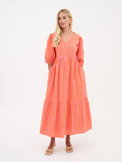 Lina Gingham Dress