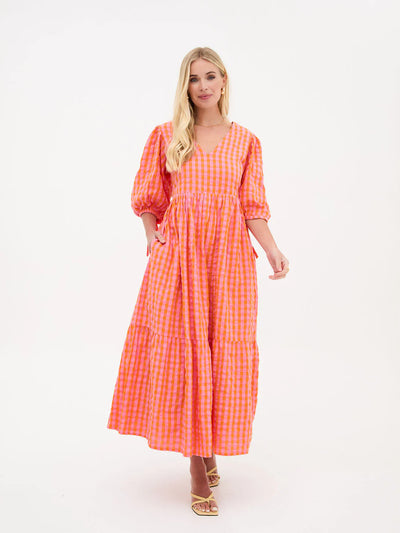 Lina Gingham Dress