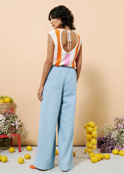 Clusia Knit Top Orange/Pink