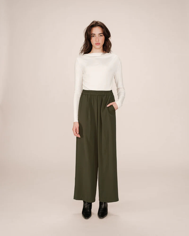 Noblesse Trousers Vert Foret Green