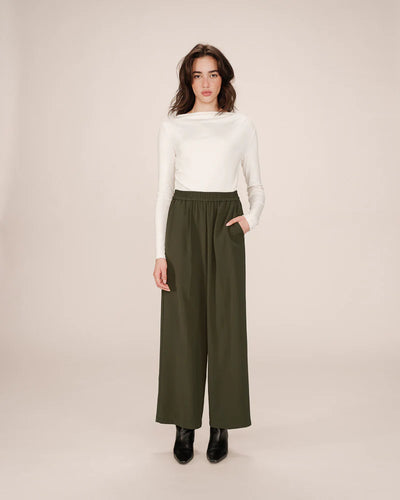 Noblesse Trousers Vert Foret Green