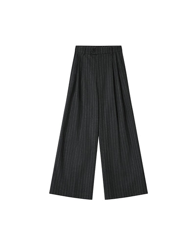 Senna Trousers Grey Pinstripe