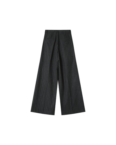 Senna Trousers Grey Pinstripe
