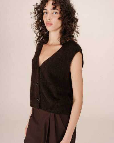 Santa Knit Vest Chocolat