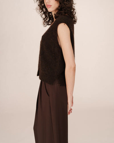 Santa Knit Vest Chocolat