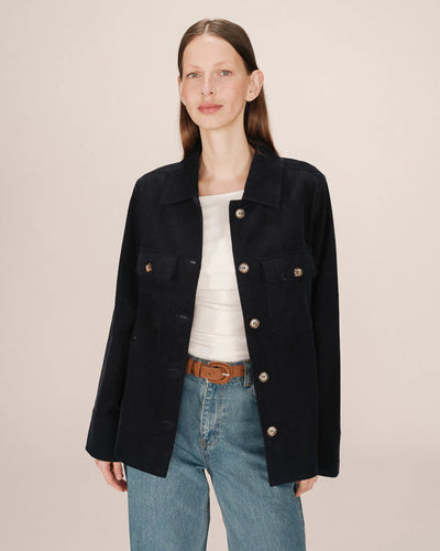Special Corduroy Shirt Marine