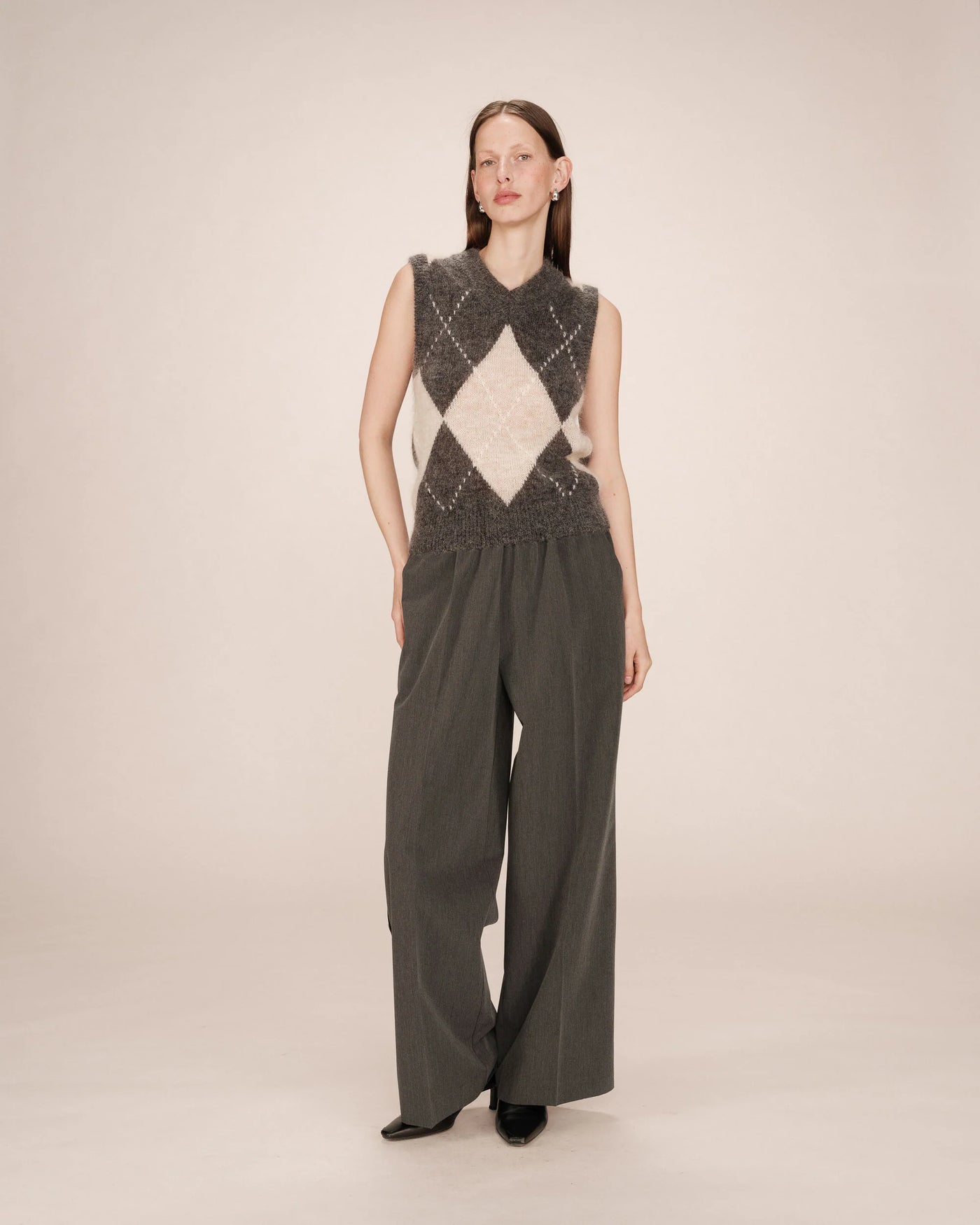 Salvo Knit Vest Anthracite