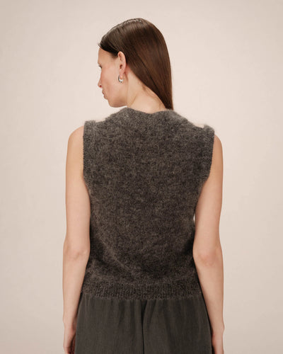 Salvo Knit Vest Anthracite