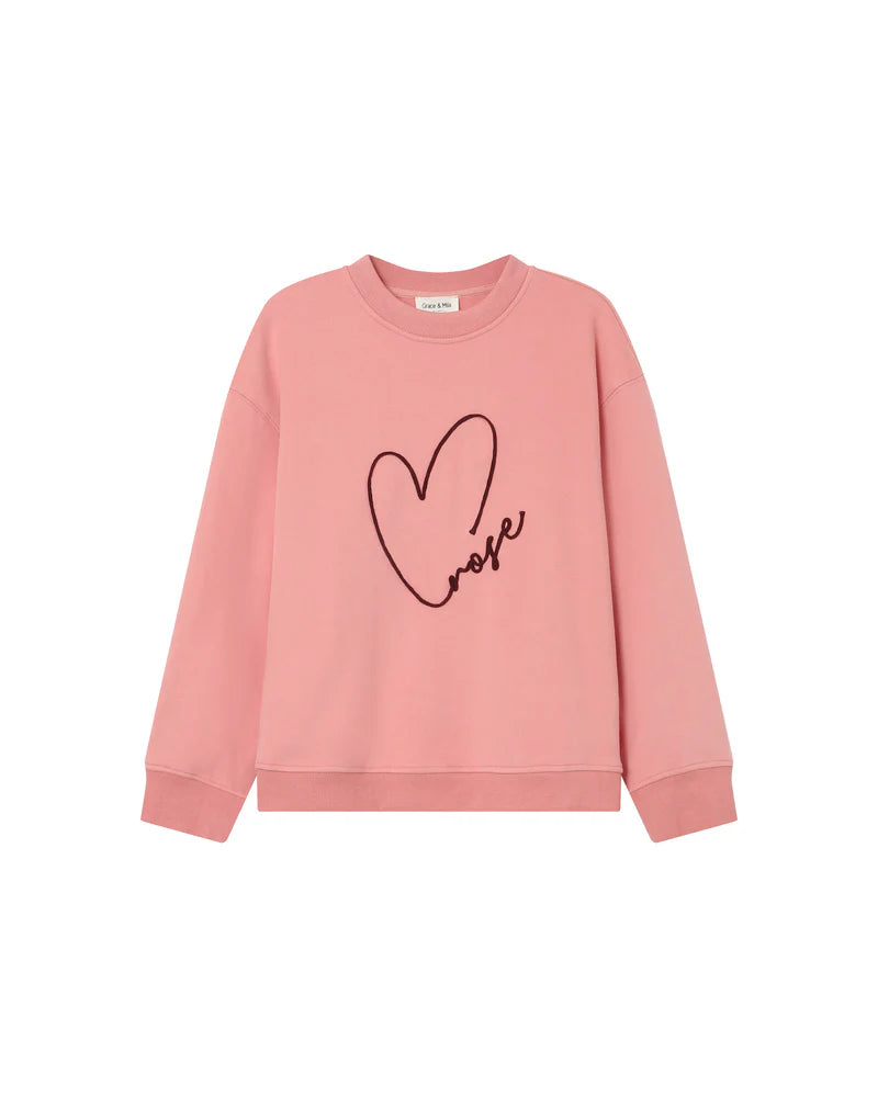Sharly Sweatshirt Blush Heart