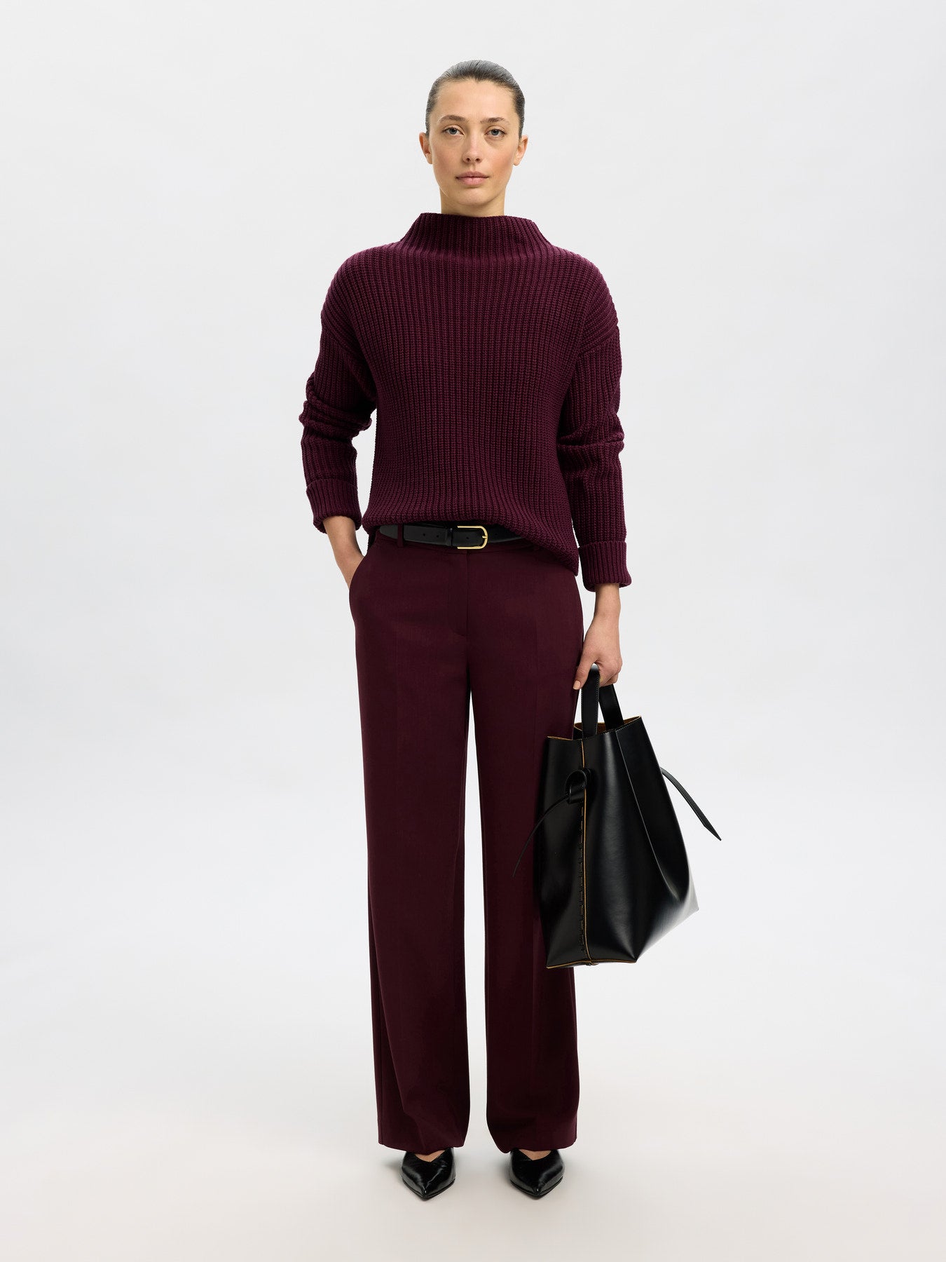 SlfSelma Knit Pullover Fig
