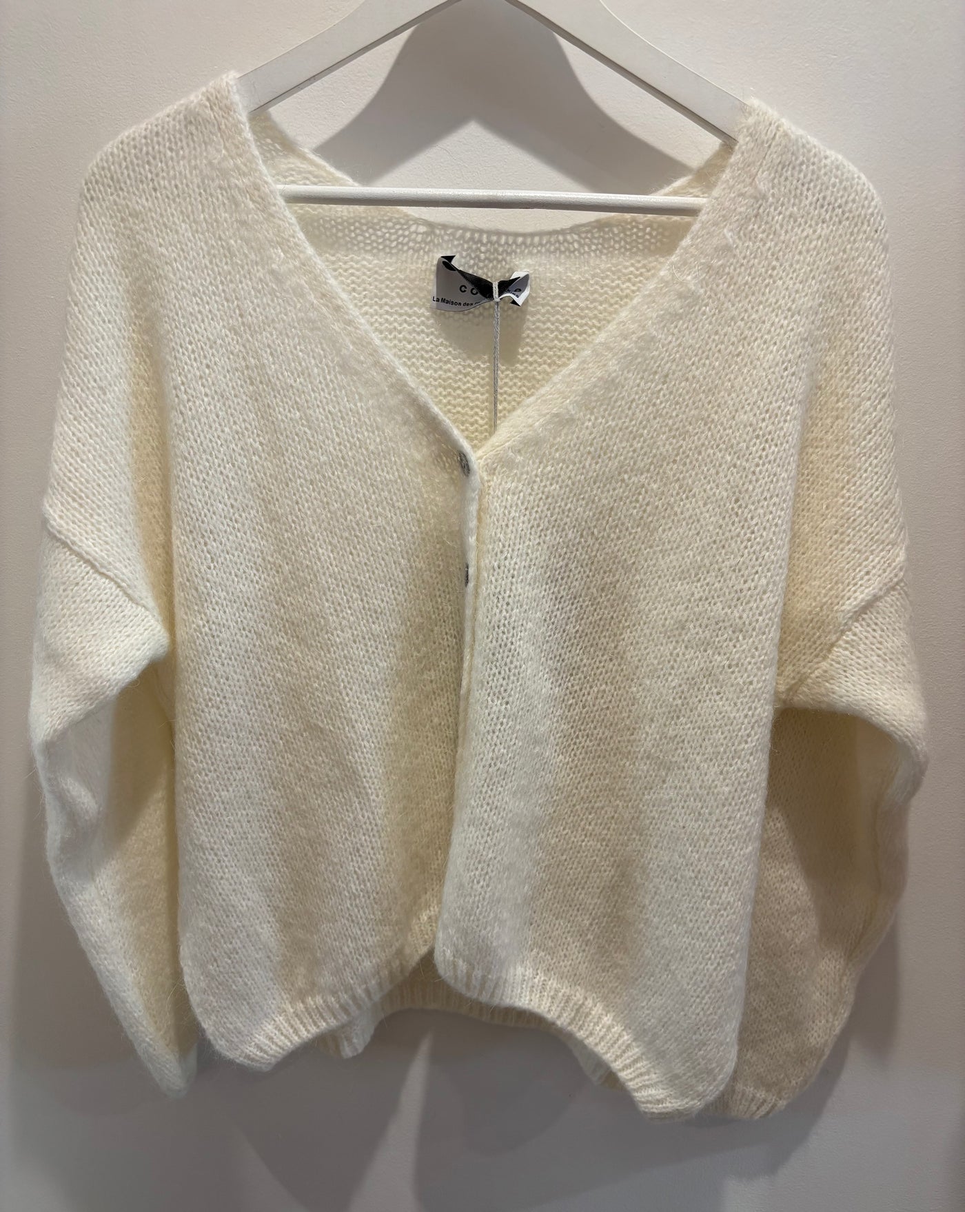 Mohair Cardigan - Cream